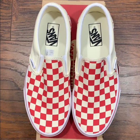 VANS CLASSIC SLIP-ON (Primary Check) Ring Red wmns - Picture 15 of 16